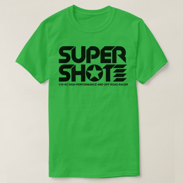 Retro RC Tamiya SuperShot Black T-Shirt (Design vorne)
