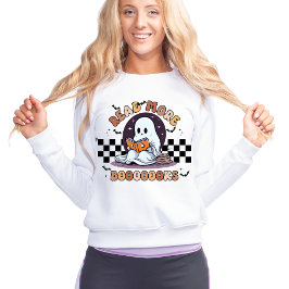 Retro Read More Books Halloween Sweatshirt