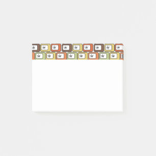 Retro-Rechtecke mit Sternenexplosionen  Post-it Klebezettel
