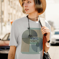 Retro Record Line Art Modern Vinyl