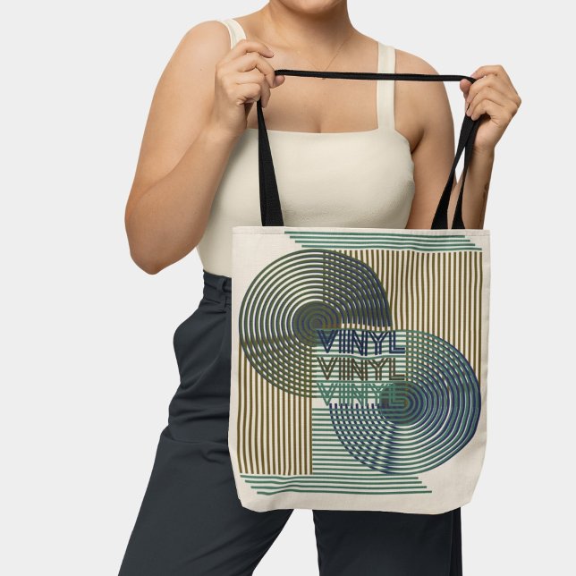 Retro Record Mitte Jahrhundert Moderne Linie Art V Tasche (Von Creator hochgeladen)