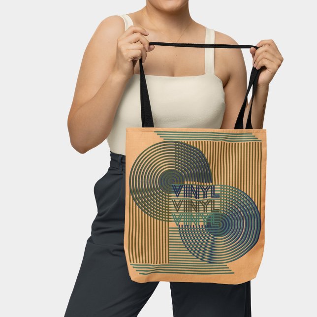 Retro Record Mitte Jahrhundert Moderne Linie Art V Tasche (Von Creator hochgeladen)