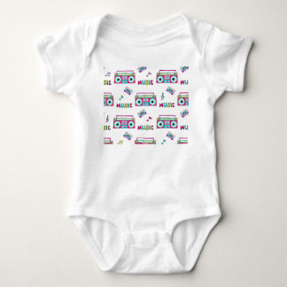 Retro-Recorder-Band nahtlos Baby Strampler
