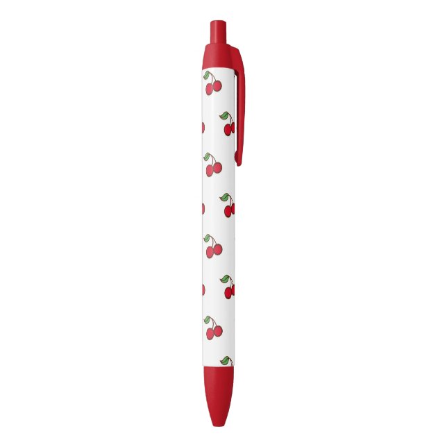 Retro Red Cherry Writing Pens Kugelschreiber (Unterseite (Vertikal))