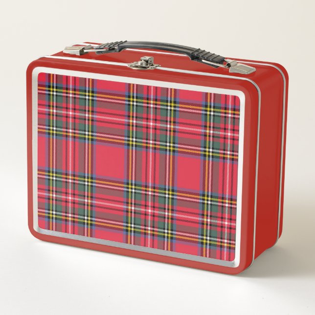 Retro Red Kariert Lunch Box (Vorderseite)
