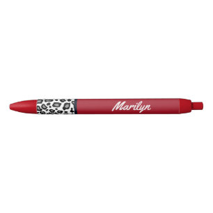 Retro Red Leopard Print Pens Geschenk Kugelschreiber