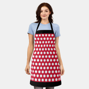 Retro Red Polka Dot Schürze