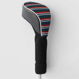Retro Red Stripes Golf Headcover