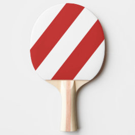 Retro Red Three Bold Stripes Tischtennis Schläger