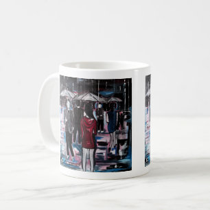 Retro-Regen-Gemälde von Alfred Fox Kaffeetasse