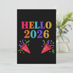 Retro-Regenbogen-2026-Partyböller-Feier-Spaß Einladung