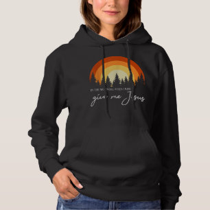 Retro Regenbogen am Morgen, wenn ich aufstehe gebe Hoodie