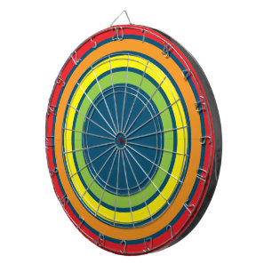 Retro-Regenbogen-Dartboard Dartscheibe