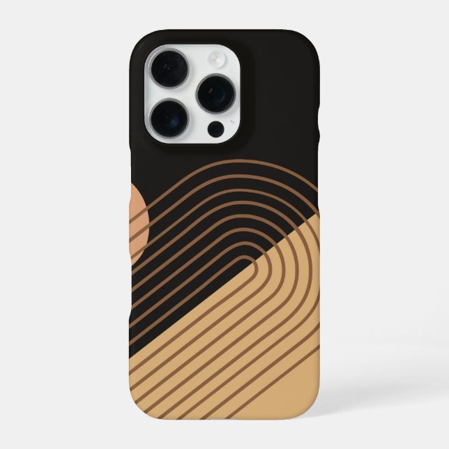 Retro Regenbogen iPhone 16 Pro Hülle (Rückseite)