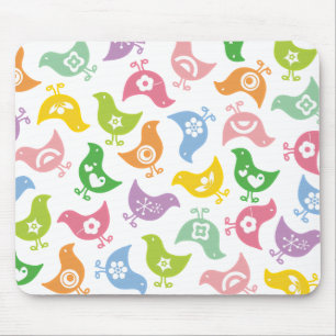 Retro Regenbogen-Küken-Spaß-Muster-Gewohnheit Mousepad