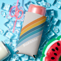 Retro-Regenbogen mit Name