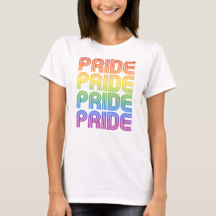 Retro Regenbogen Stolz T-Shirt