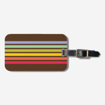Retro-Regenbogen-Streifen braun