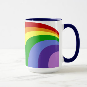 Retro-Regenbogen-Tasse Tasse