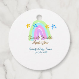 Retro Regenbogen winzige kleine Sterne Baby sh Geschenkanhänger