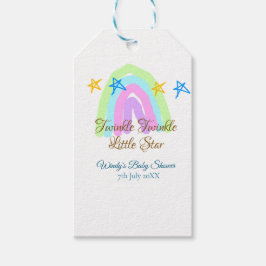 Retro Regenbogen winzige kleine Sterne Baby sh Geschenkanhänger