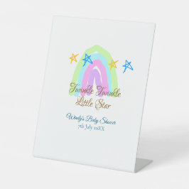 Retro Regenbogen winzige kleine Sterne Baby sh Sockelschild
