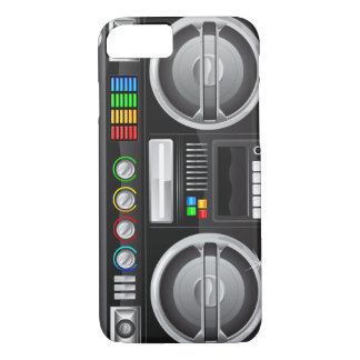 Retro Regenbogenknöpfe Boombox-Getto-Meister Case-Mate iPhone Hülle