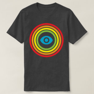 Retro Regenbogensichtauge T-Shirt