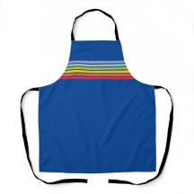 Retro-Regenbogenstreifen auf blau