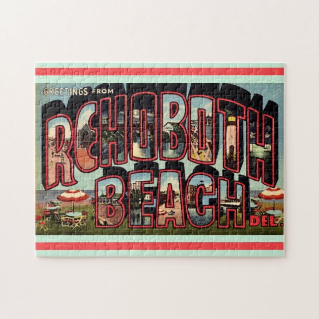 Retro Rehoboth Beach 11x14 (Horizontal)