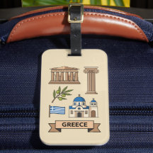 Retro-Reise Griechenland Ikonische Nationalsymbole