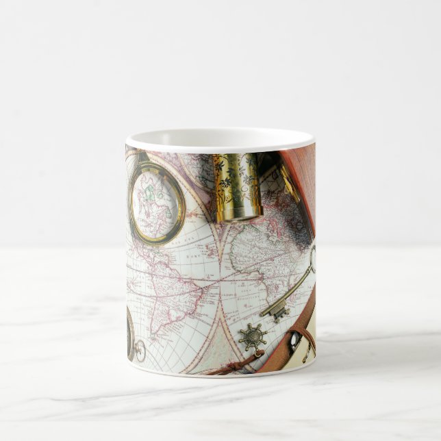 Retro-Reise Kaffeetasse (Mittel)