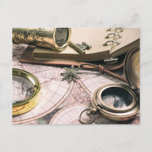 Retro-Reise Postkarte