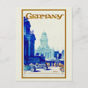 Retro-Reise-Werbung für Berlin Deutschland im Vint Postkarte