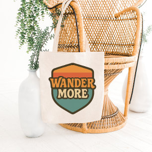 Retro-Reiseabzeichen-Tasche-Design Tragetasche