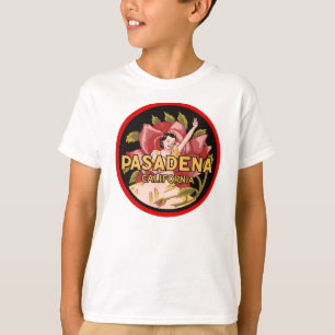 Retro Reiseanzeige Pasadenas Kalifornien T-Shirt