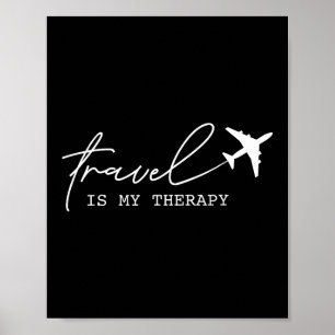 Retro-Reisen ist meine Therapie 2024 Reise Urlaub  Poster