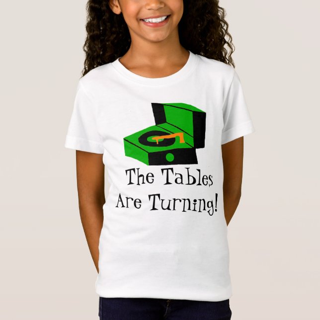 Retro Rekordspieler-T - Shirt (Vorderseite)