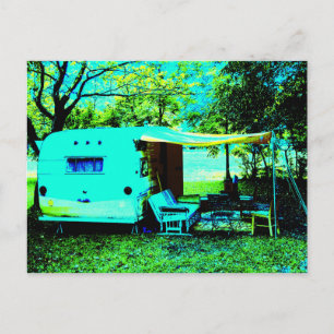 Retro relaxation postcard postkarte