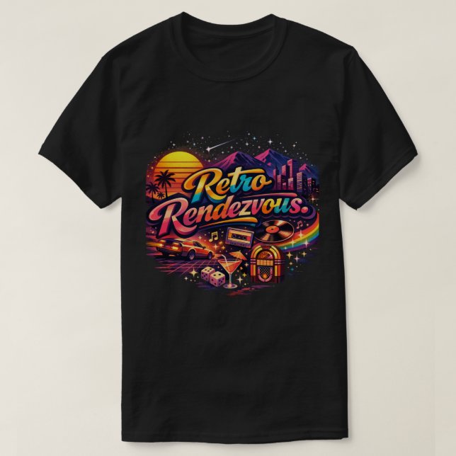 Retro Rendezvous T-Shirt (Design vorne)