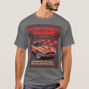 RETRO RENNEN - m. Hintergrund T-Shirt