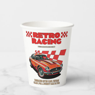 RETRO RENNEN PAPPBECHER