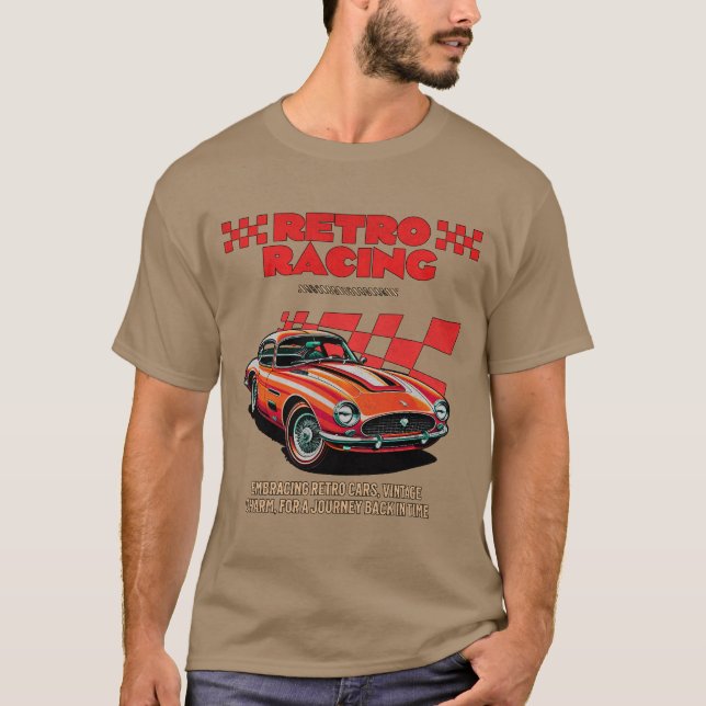 RETRO RENNEN T-Shirt (Vorderseite)