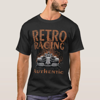 Retro-Rennwagen Authentisch T-Shirt