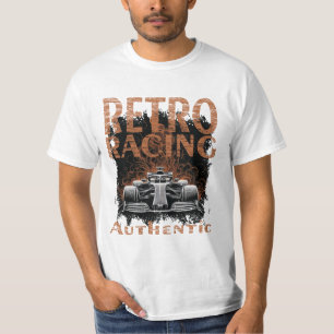 Retro-Rennwagen Authentisch T-Shirt