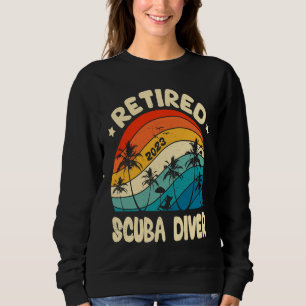 Retro Rentner Taucher Vintage Ruhestand Arbeiter Sweatshirt