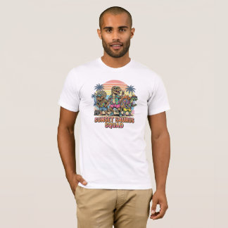 Retro Reptilien Club Lustiger Vintage Dinosaurier  T-Shirt