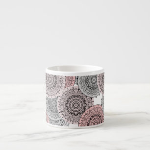 Retro, Retro-Muster, blau und rosa, elegant Espressotasse