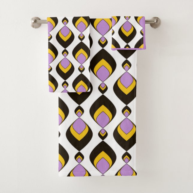 Retro, Retro-Ornament Badhandtuch Set (Insitu)