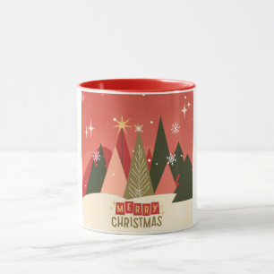 Retro/Retro-Weihnachtsbaum Tasse